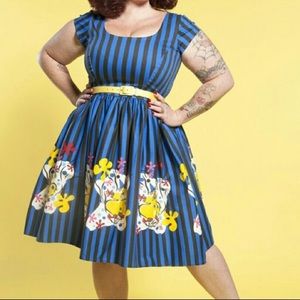 Pinup Girl Mary Blair Clown Dress Medium
